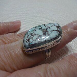 Natural WILD HORSE JASPER Handmade Sterling Ring Size 9.75 #883B